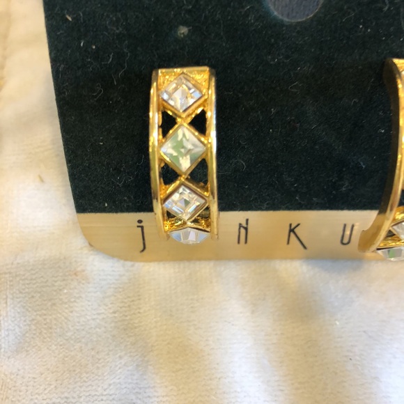 Harlequin Cubic Zirconia Hoop Earrings-Boutique - Picture 8 of 8